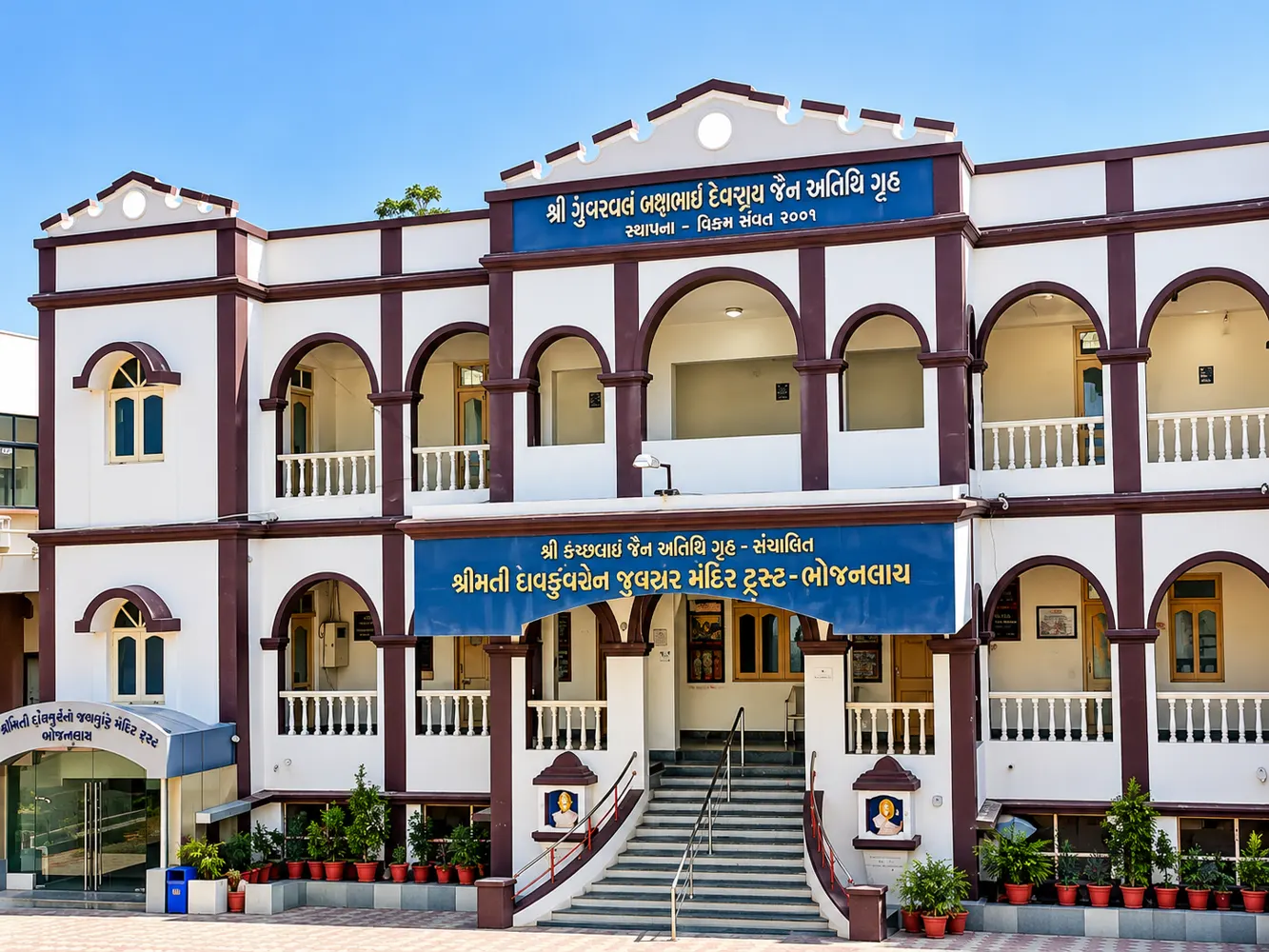 Illustrative Jain heritage-inspired facade